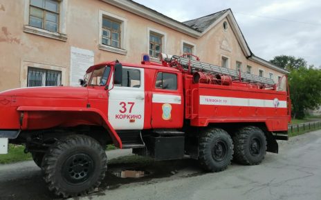 Коркинские пожарные выезжали по сигналу о задымлении в подъезде