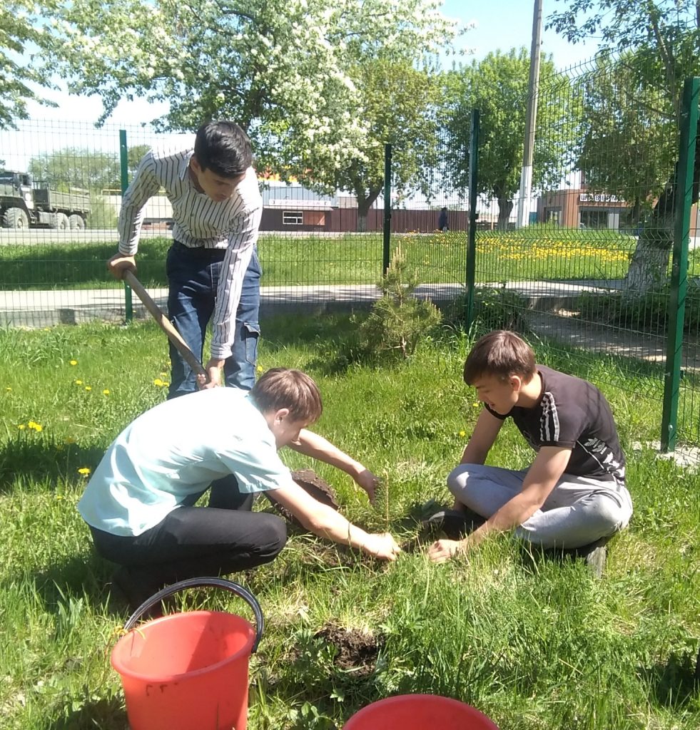 Коркинские школьники создали сад памяти