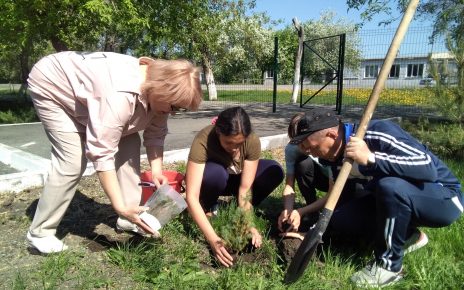 Коркинские школьники создали сад памяти