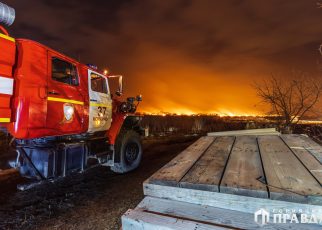 Коркинские огнеборцы потушили крупный лесной пожар