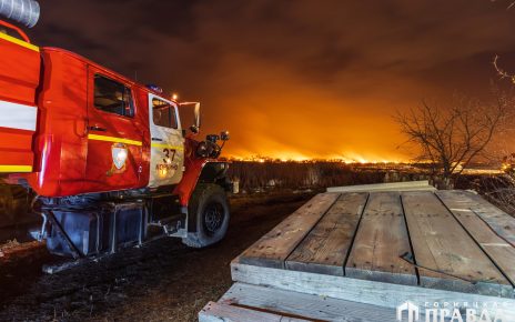 Коркинские огнеборцы потушили крупный лесной пожар