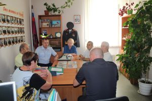 Новый начальник Коркинского отдела МВД встретился с Советом ветеранов