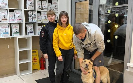 Коркинские полицейские и волонтёры спасли раненую собаку