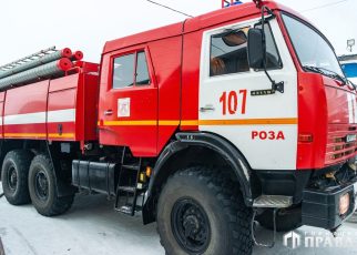 В Коркино горел цех по производству памятников В Коркино горел цех по производству памятников